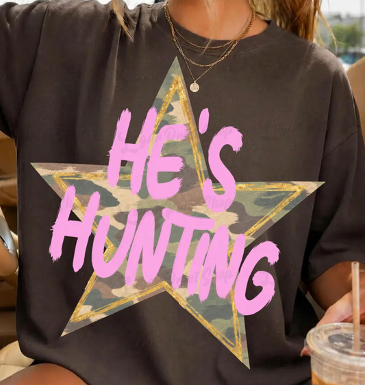 He's Hunting