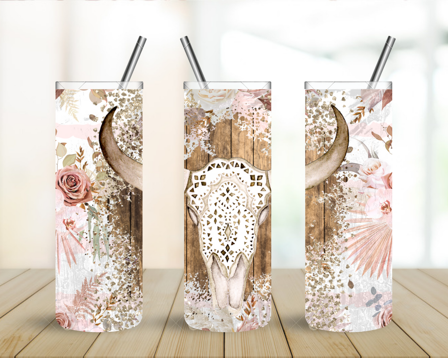 Cow Skull Floral